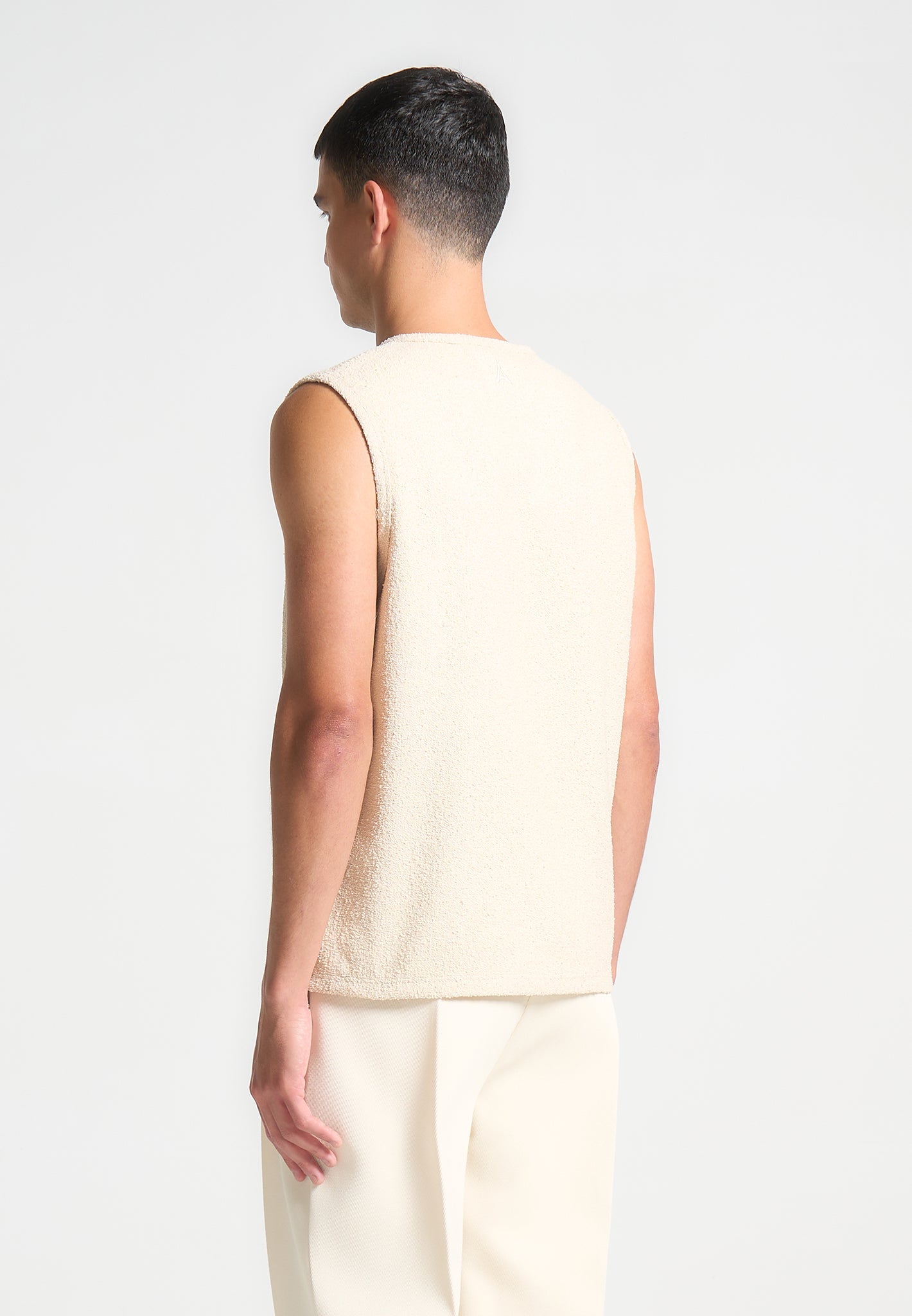 Fabien - Boucle Boxy Vest - Cream